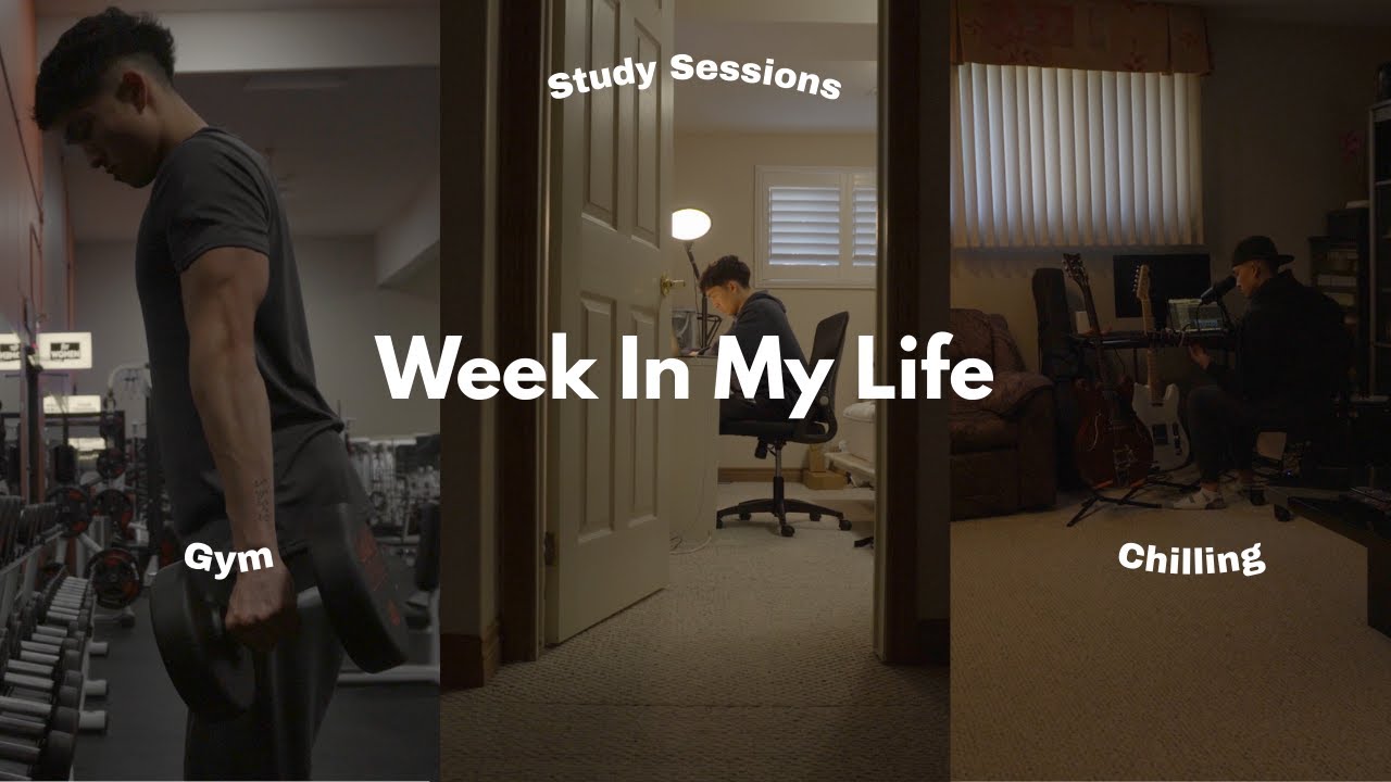 a week in my life | studying, gym, chilling