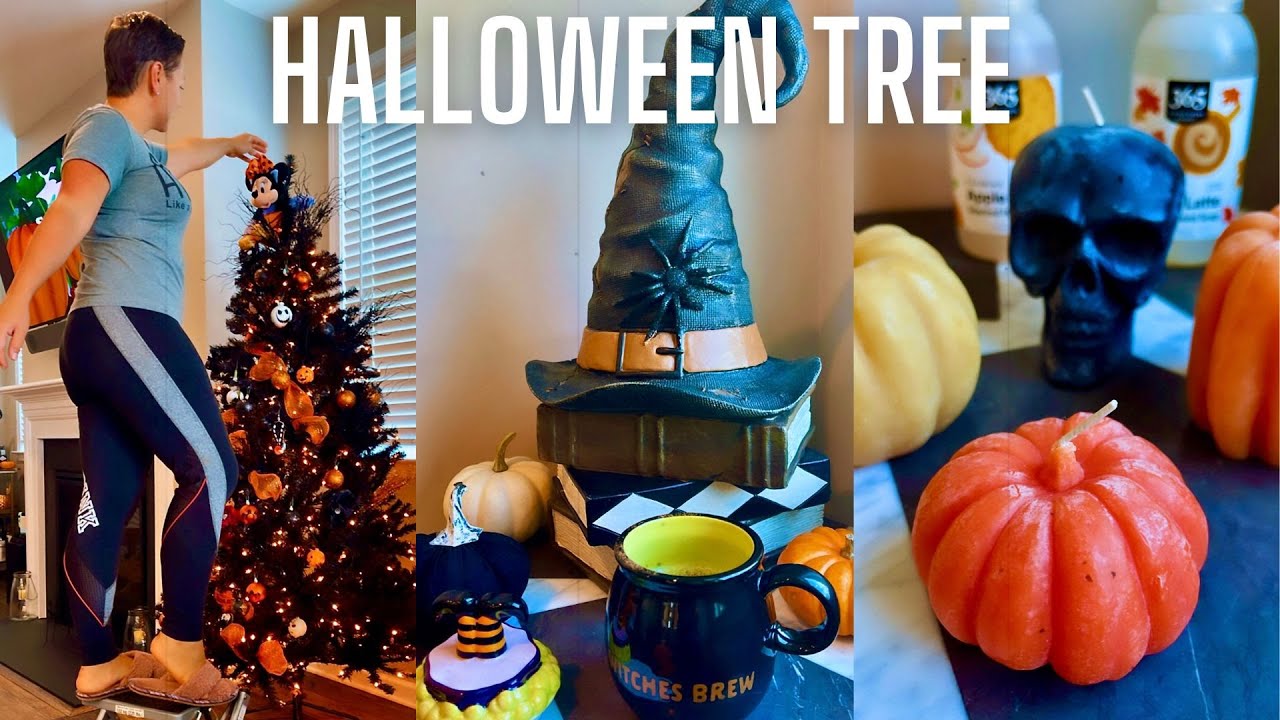 How I DECORATE MY HALLOWEEN TREE – A Day In The Life!