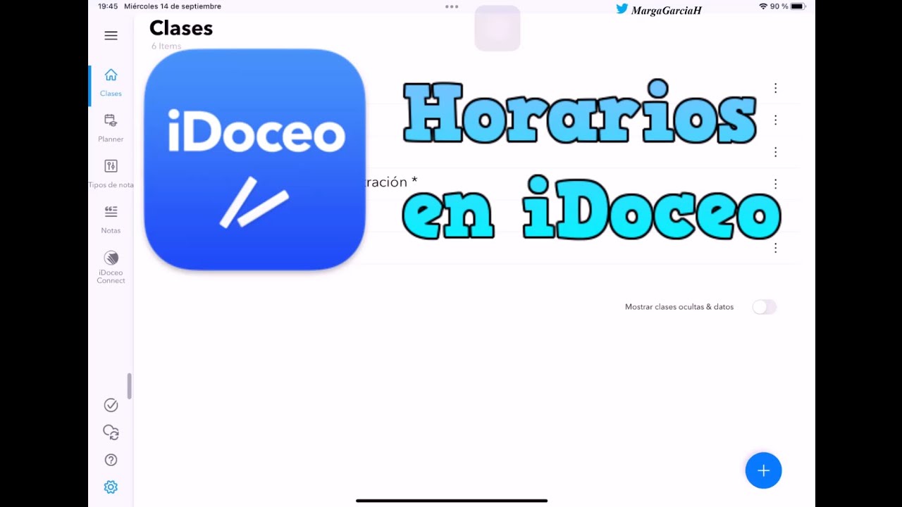 iDoceo - introducir el horario