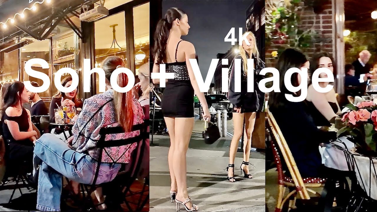 NYC Nightlife Experience: Top Bars & Restaurants in SoHo, Greenwich & West Village | 4K