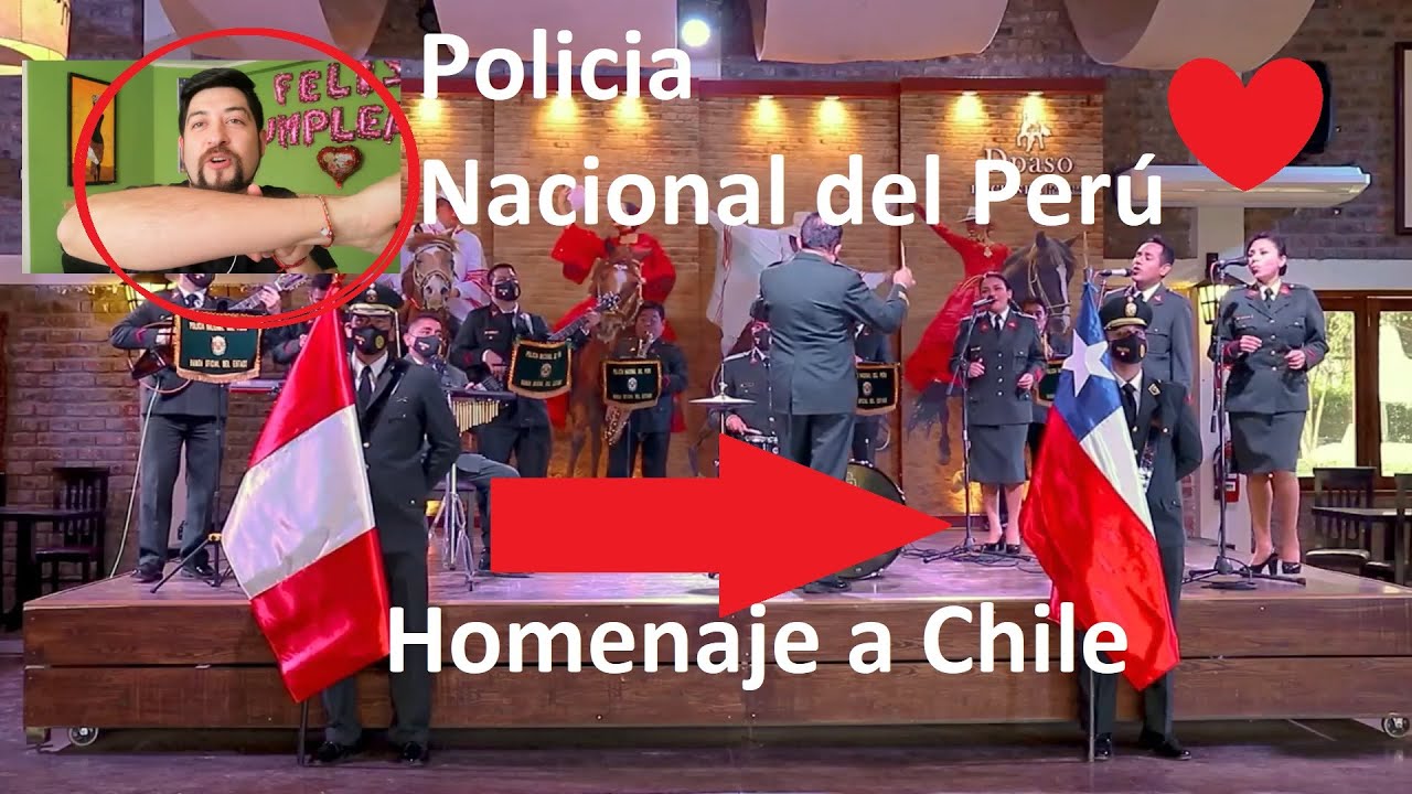 POLICIA NACIONAL DEL PERU RINDE HOMENAJE A CHILE EN FIESTAS PATRIAS - REACCIÓN