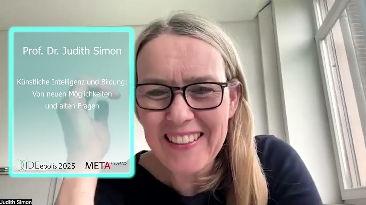 Künstliche Intelligenz und Bildung: Von neuen Möglichkeiten und alten Fragen, Prof. Dr. Judith Simon