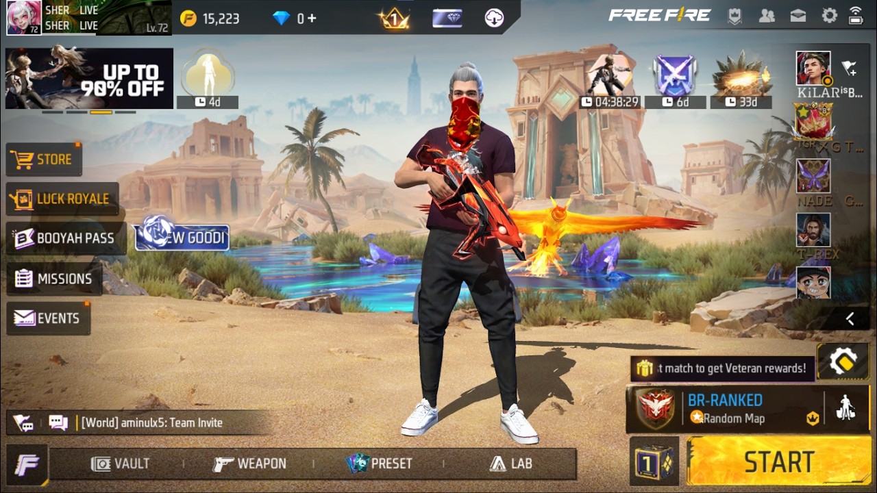 CSR PUSH TO REGION 999+⭐🚀GO FOR 200K 🔥😎🖥 #shortslive #verticallive #freefire #shortsfeed #sherlive
