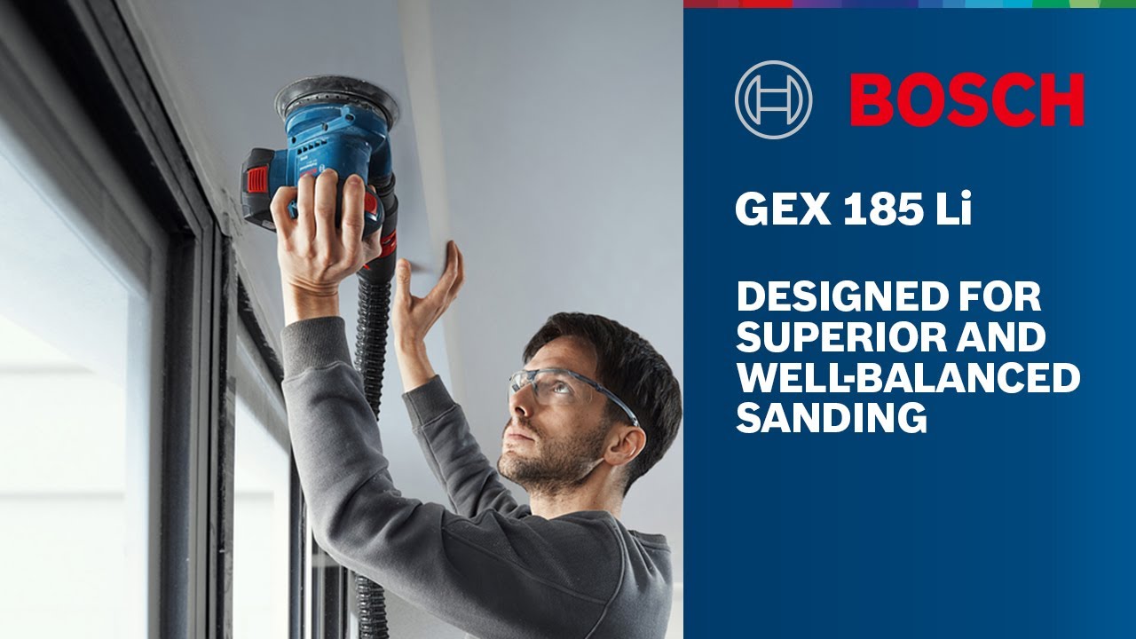 Bosch GEX 185 LI Professional Random Orbit Sander | 18V Cordless Solo Tool