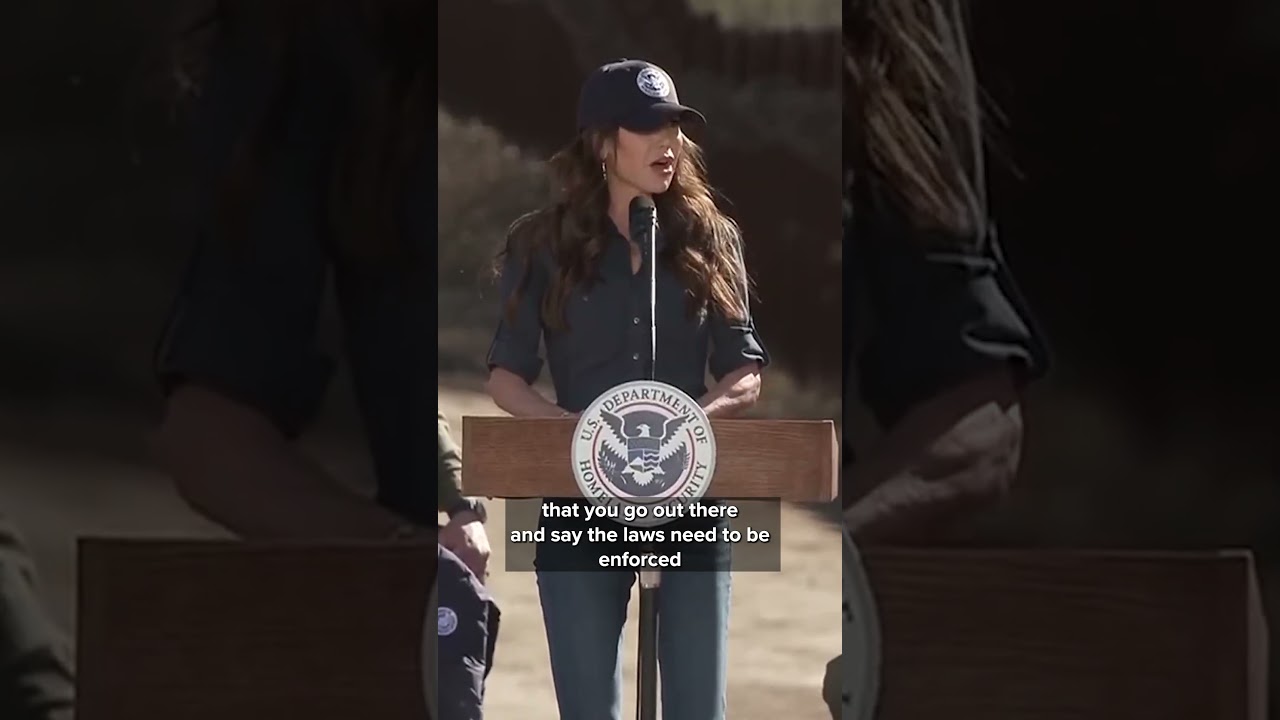 'We thank President Trump' Kristie Noem speaks at Arizona border wall