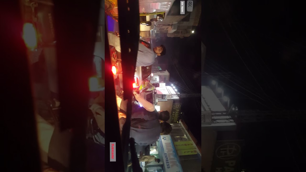 Night view of Mingora Bazar and Saidu sharif  (capital of swat)