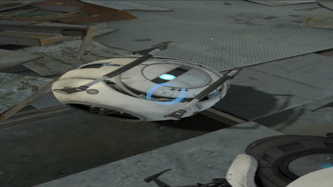 Actually playing Portal 2 with a scratched disc