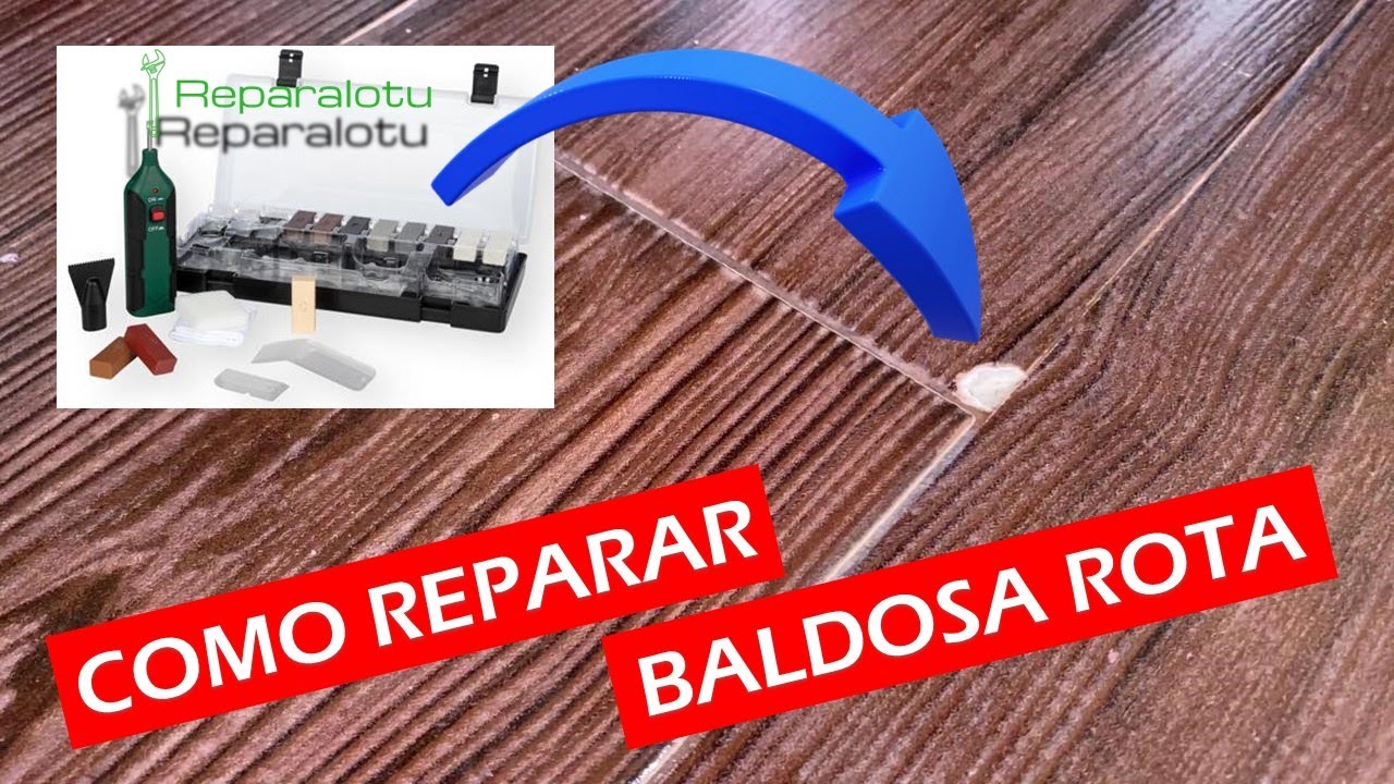 Como reparar una baldosa rota