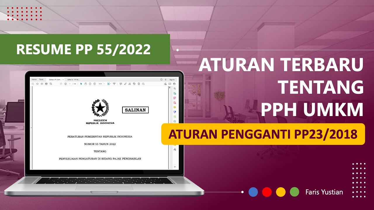 [Review PP 55/2022] BUMDES/PT Perorangan masuk ke dalam kategori PPh UMKM, Jangka waktunya 4 Tahun