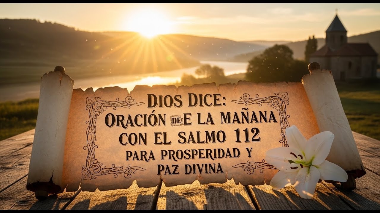 DIOS DICE: ORACIÓN DE LA MAÑANA CON EL SALMO 112 PARA PROSPERIDAD Y PAZ DIVINA