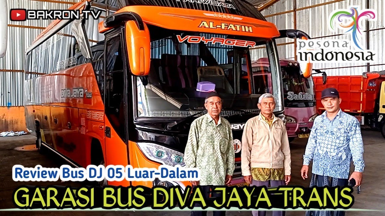 Review Bus Orange Kinclong DJ 05, Garasi Diva Jaya Trans Bakalrejo Guntur