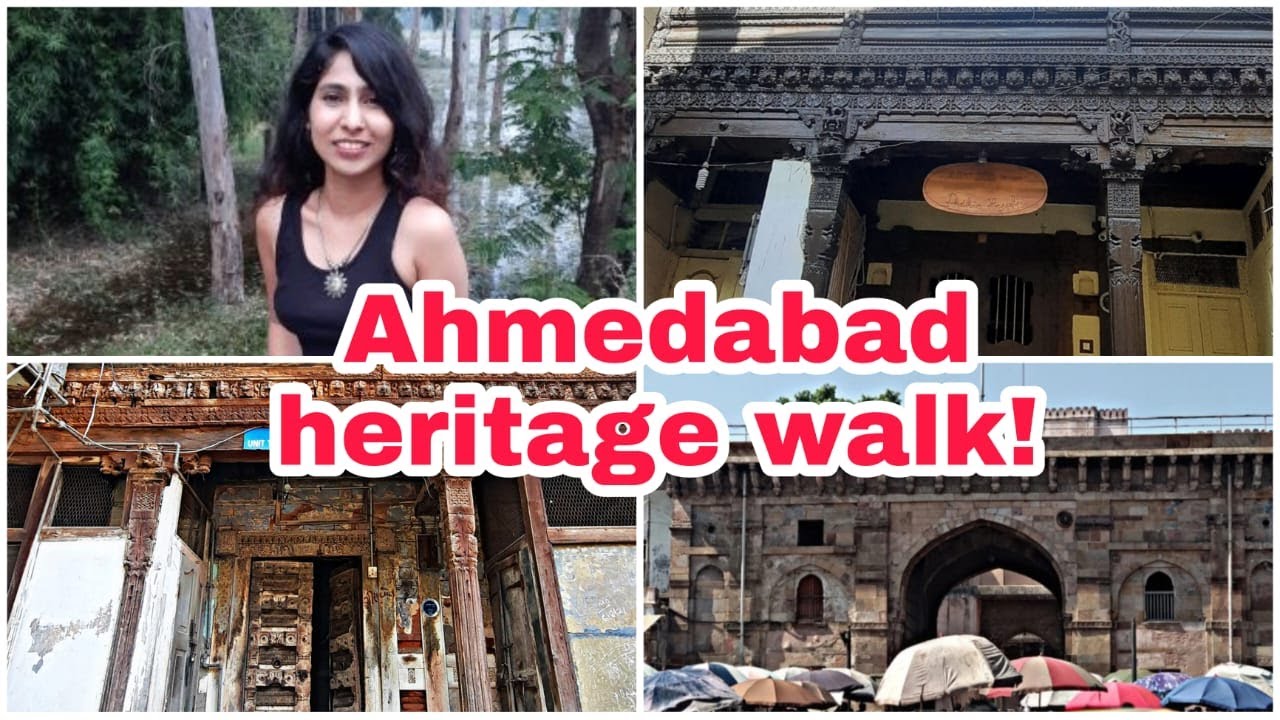 Ahmedabad Morning Heritage Walk. Gujarat Tourism. Places to visit in old city Kalupur.  Pol. Temples