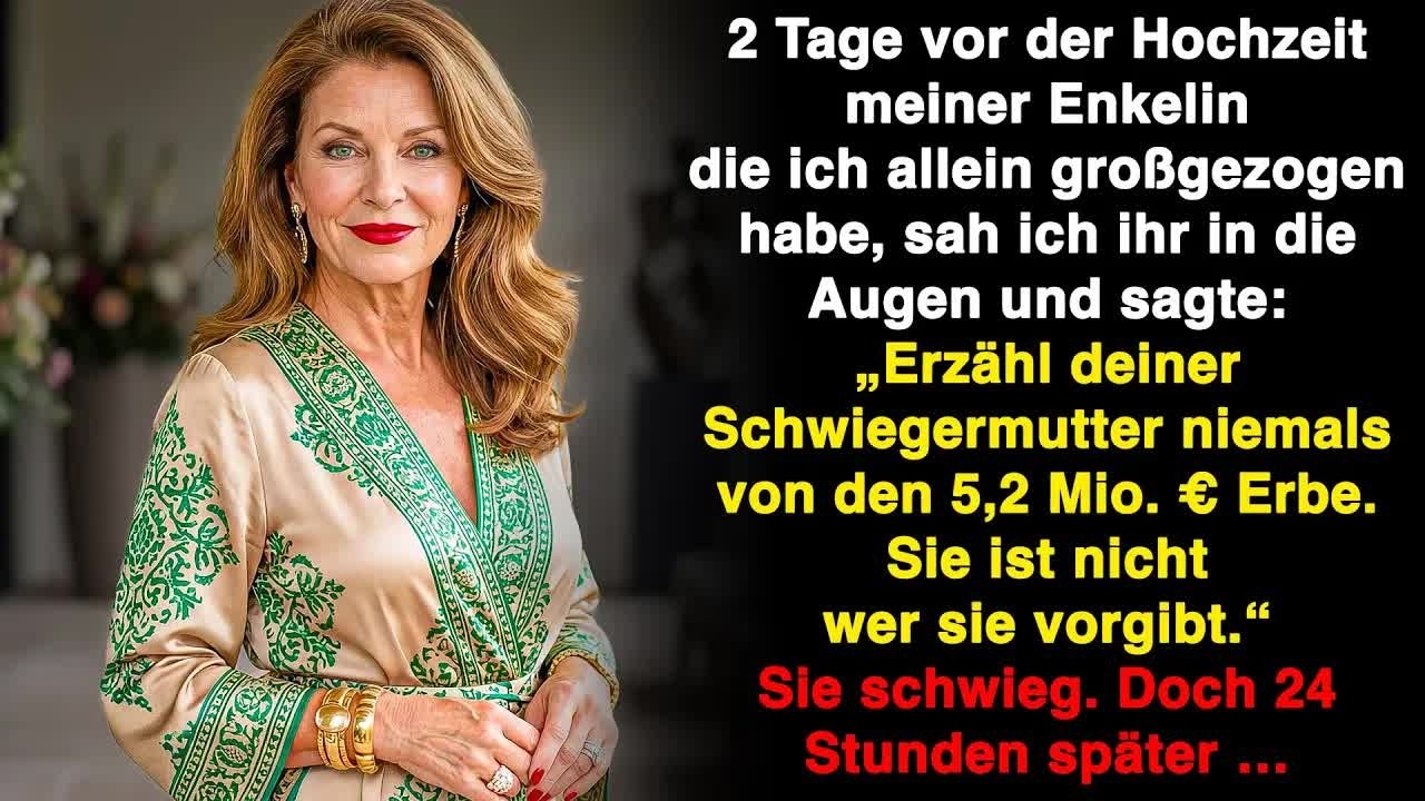 Die Warnung vor der Hochzeit meiner Enkelin, die ich allein großzog, änderte alles  Weil