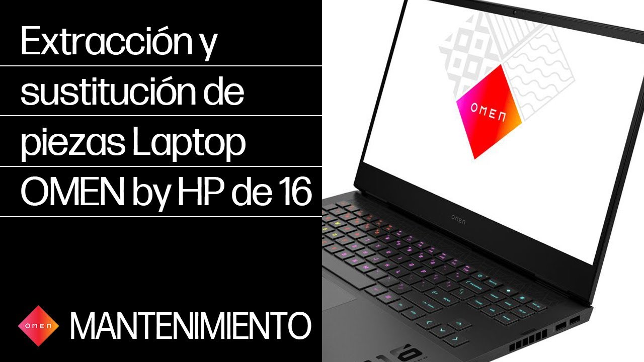 Extracción y sustitución de piezas| Laptop OMEN by HP de 16| Mantenimiento de equipos HP| HP Support