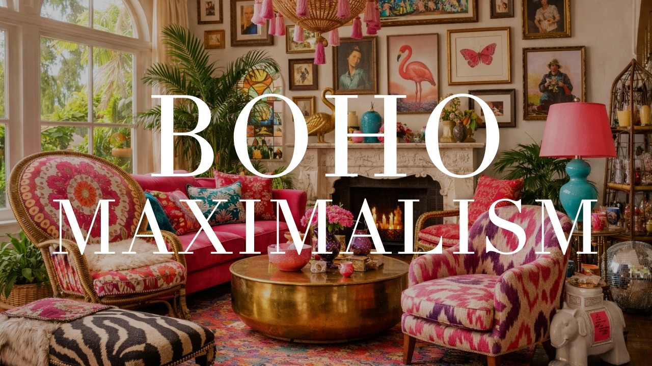 Boho Maximalism Interior Design | Layered, Collected & Color-Rich Homes