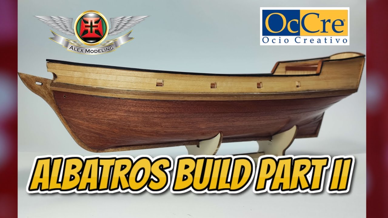 ОкКре. ocio Creativo 1/100 «АЛЬБАТРОС» СТРОИТЕЛЬСТВО ЧАСТЬ II Plamo Build Морское моделирование