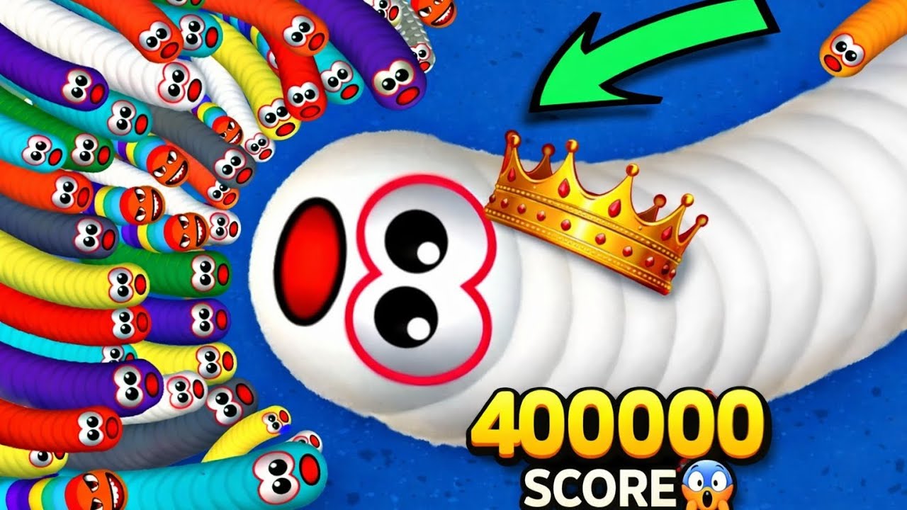 Worm zone gameplay👑 #video #viral 