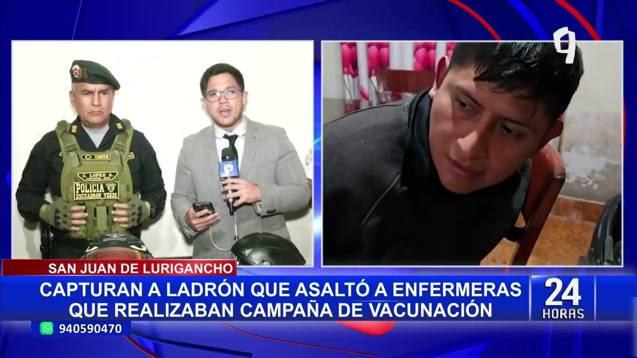 SJL: capturan a delincuentes que asaltaron a enfermeras