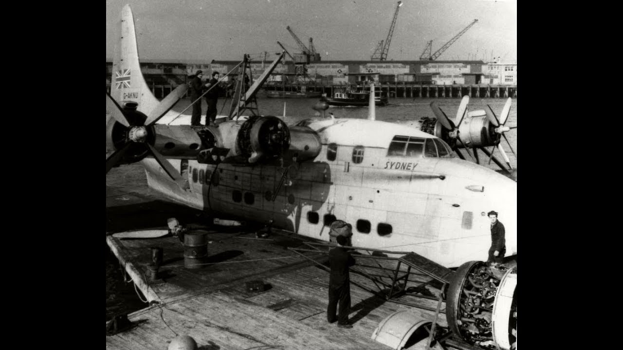 IMPERIAL AIRWAYS  - Empire Flying  Boat Service at Southampton & Hythe
