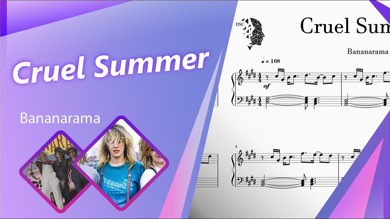 Cruel Summer - Bananarama | Piano Cover