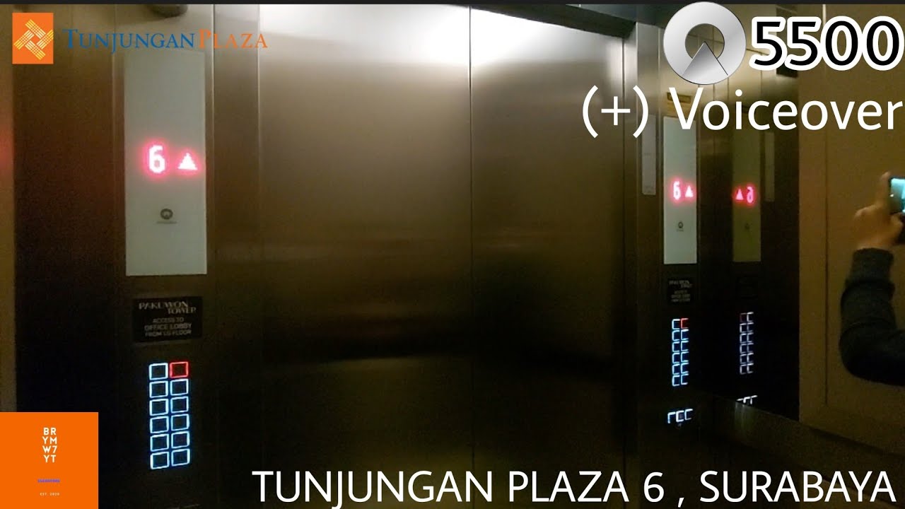 SCHINDLER 5500 MRL TRACTION ELEVATOR WITH VOICEOVER , TUNJUNGAN PLAZA 6 , SURABAYA