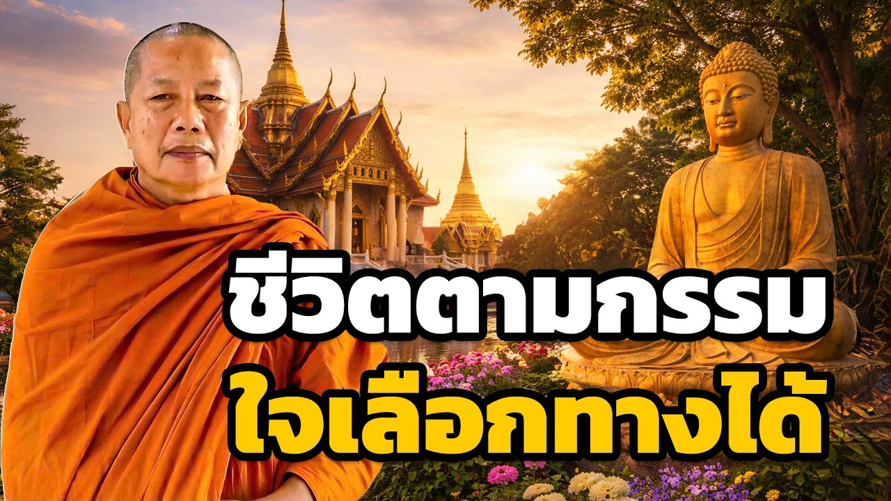 ชีวิตเป็นไปตามกรรม แต่ใจเราเลือกทางได้ ธรรมะคลายทุกข์ พระมหาบุญช่วย ปัญญาวชิโร