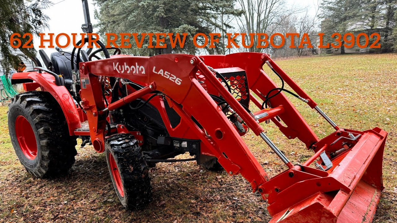Kubota L3902 62 hour review and damage update