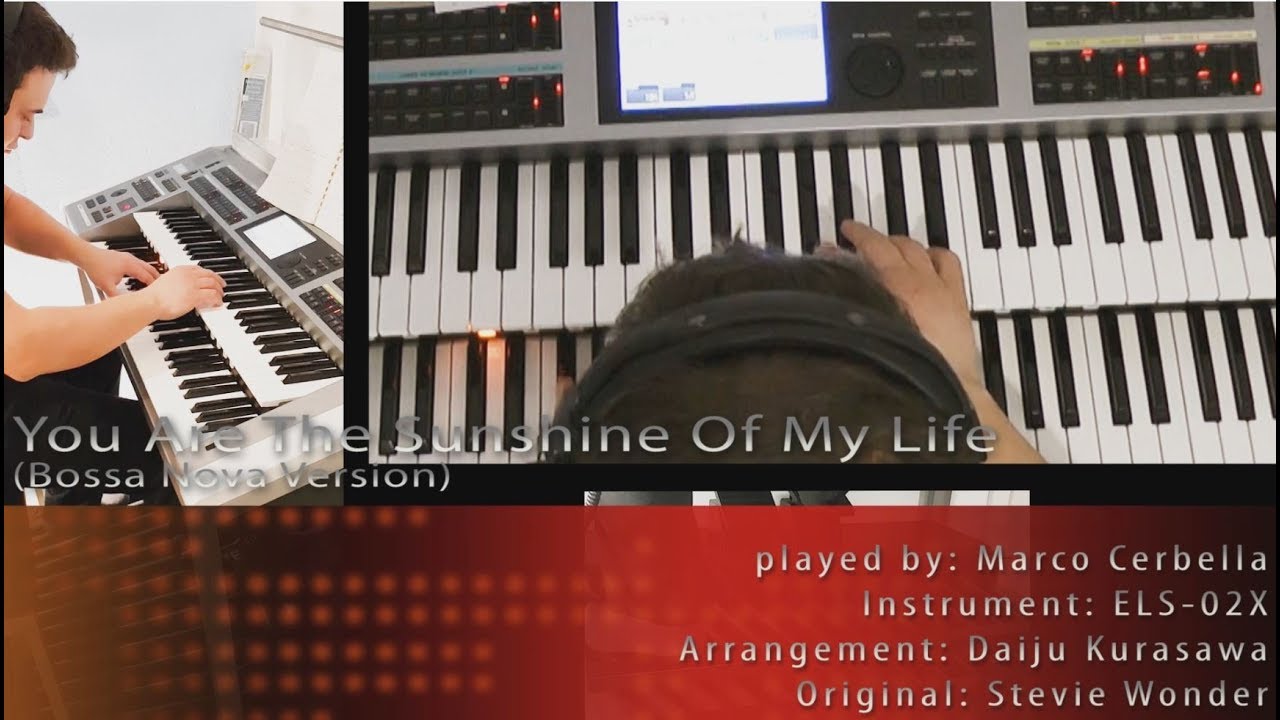 You Are The Sunshine Of My Life - perf. by Marco Cerbella - S. Wonder (Electone, ELS-02X)