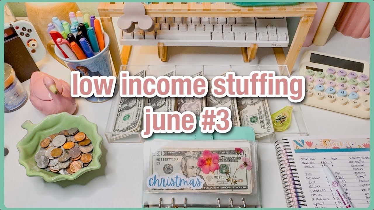 cash envelope stuffing | june week 3 | $100 low income budget | savings challenges & sinking funds