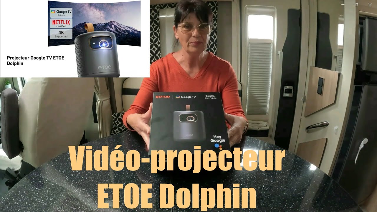 #83 Présentation d'un vidéo-projecteur ETOE Dolphin l'pirate 02 en camping-car