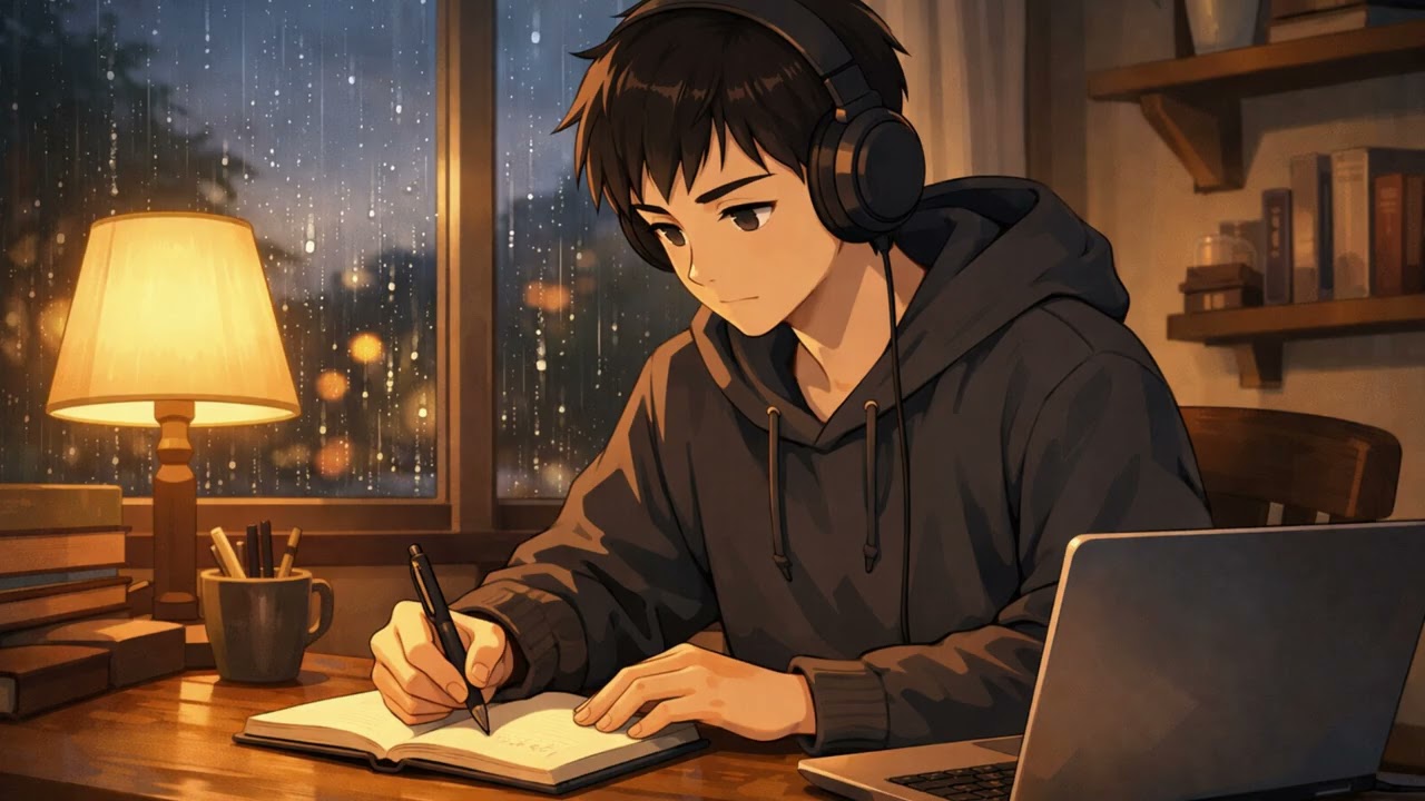 1 Hour Rain Lofi for Studying & Reading | DEEPDESK