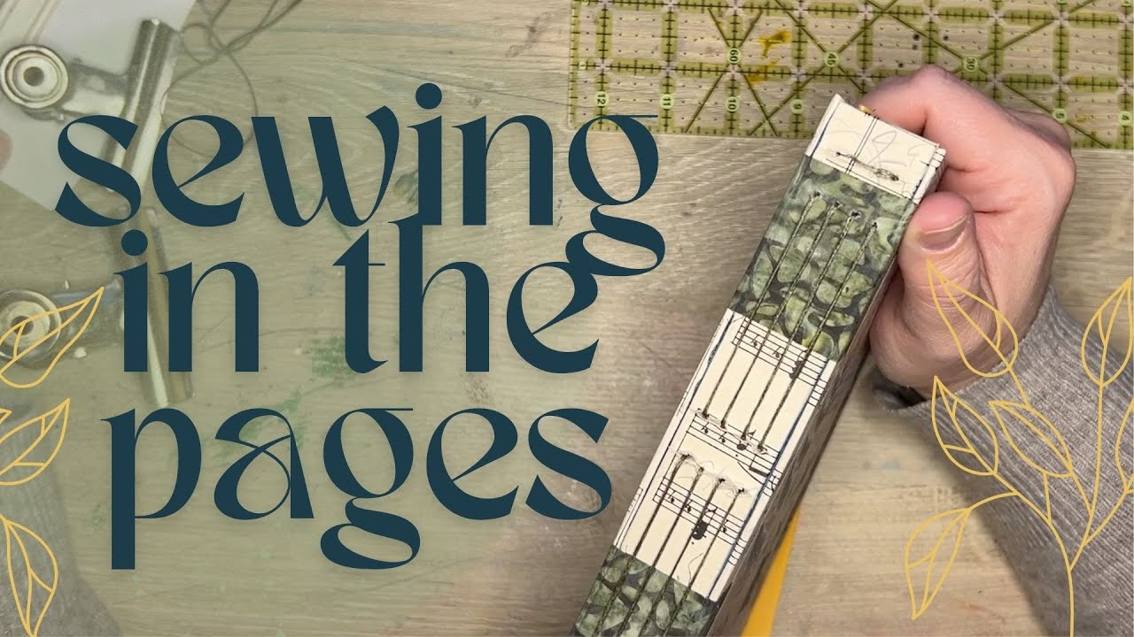 🌿sewing together the book - long stitch binding 🌿 Part Three: the fern book