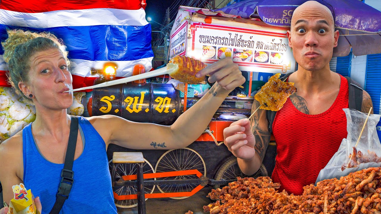 THAILAND Street Food in Hua Hin 🇹🇭 ULTIMATE Thai Night Market Food Tour in Hua Hin!