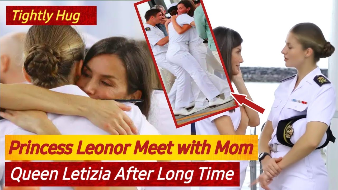 Princess Leonor tightly Hug to mom Queen Letizia after four months Emotional comeback