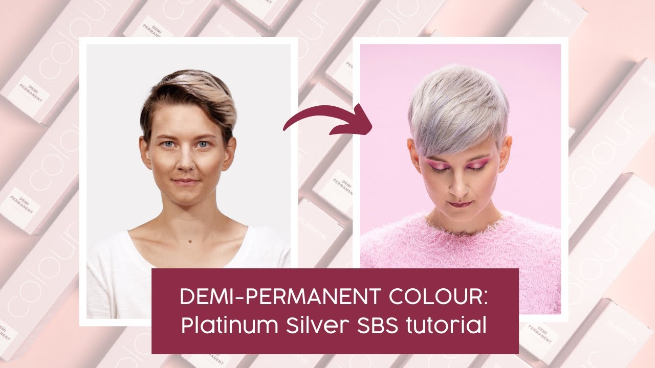 Demi-Permanent Colour SBS Tutorial I Platinum Silver I we COLOUR for you