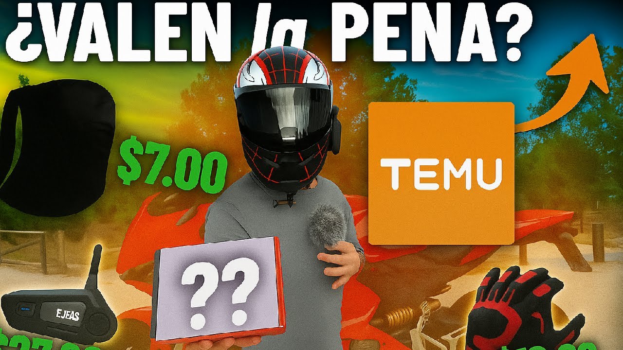 ¡COMPRÉ accesorios BARATOS para MOTO en TEMU! | ¿ESTAFA o CHOLLAZO? 😱
