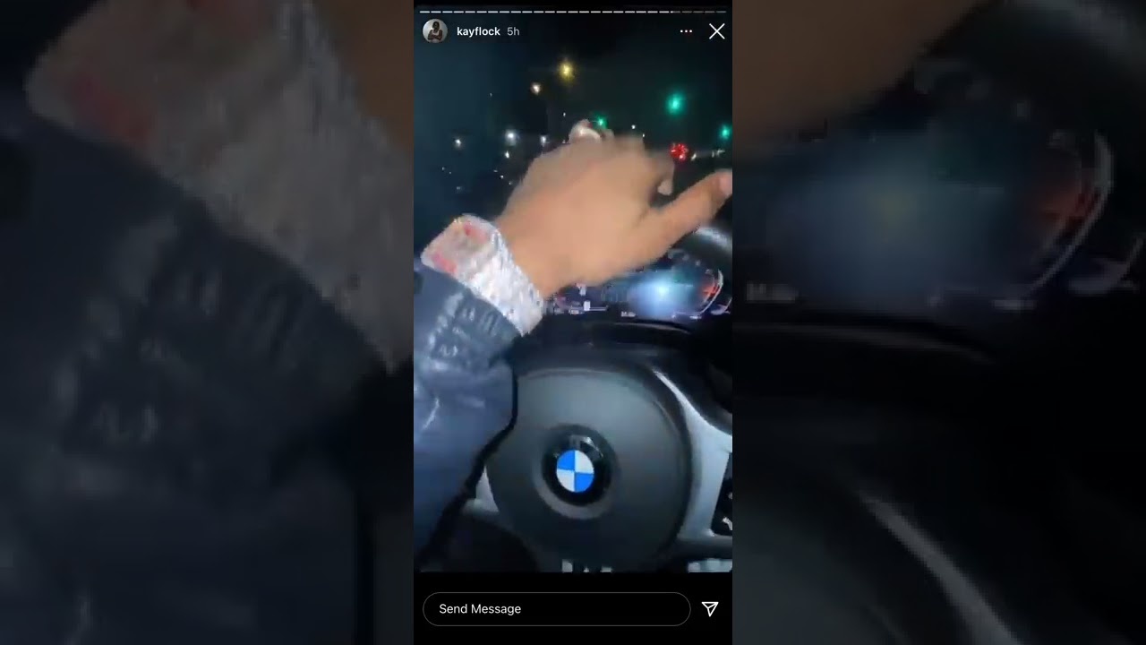 Kay Flock Swerving in his New BMW