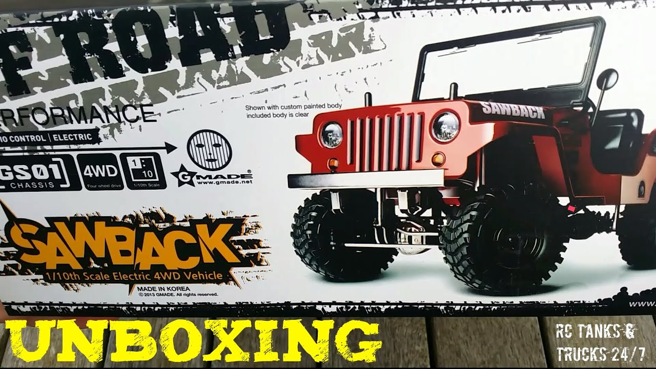 Gmade Sawback Unboxing - Scale RC Jeep Willy