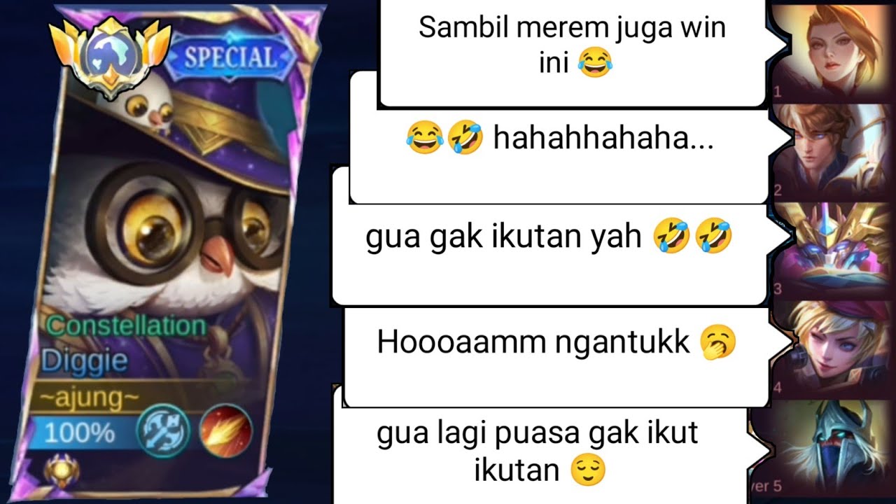 TERNYATA INI ALASANNYA MENGAPA DIGGIE SUKA DI BAN‼️DIGGIE BEST BUILD 2026‼️BUILD DIGGIE TERSAKIT 