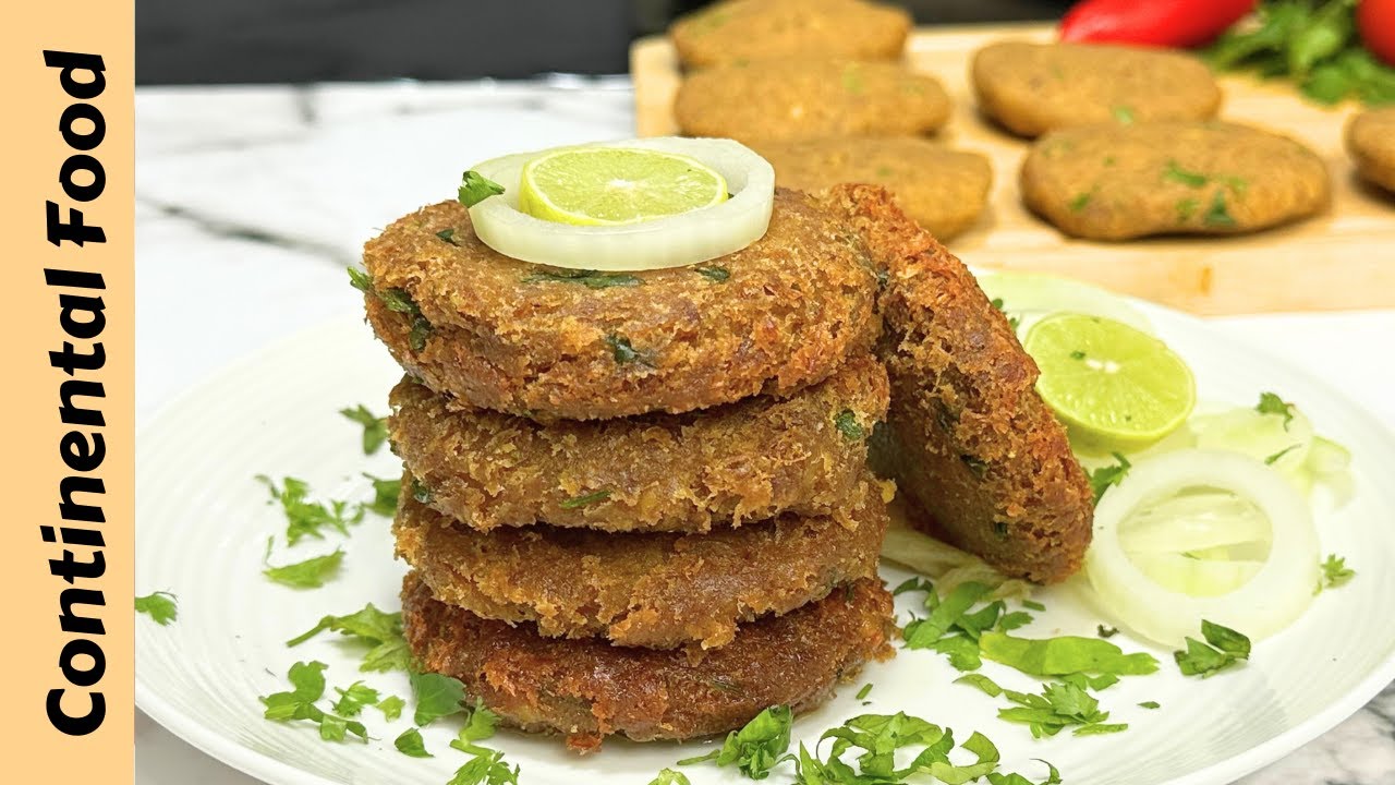 Mutton Resha Kebab | Mutton Shami Kabab | Mutton Cutlet Recipe By Continental Food