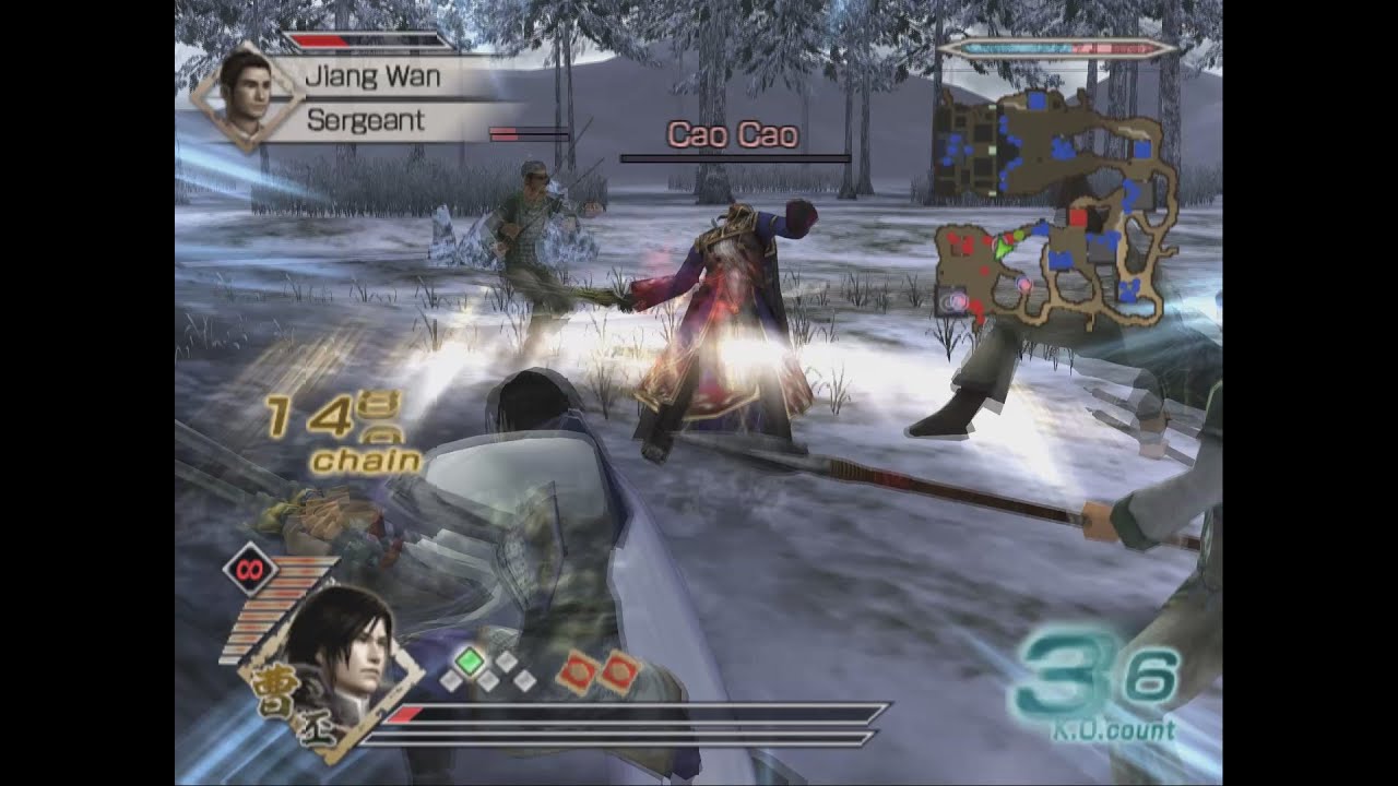 Dynasty Warriors 6 Special - Cao Pi Free Mode - Chaos Difficulty - Battle of Hu Lao Gate