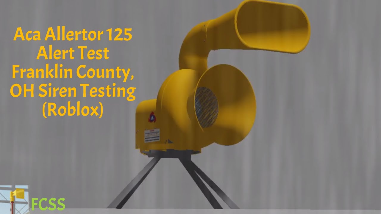 Aca Allertor 125 Alert Franklin County, OH Roblox
