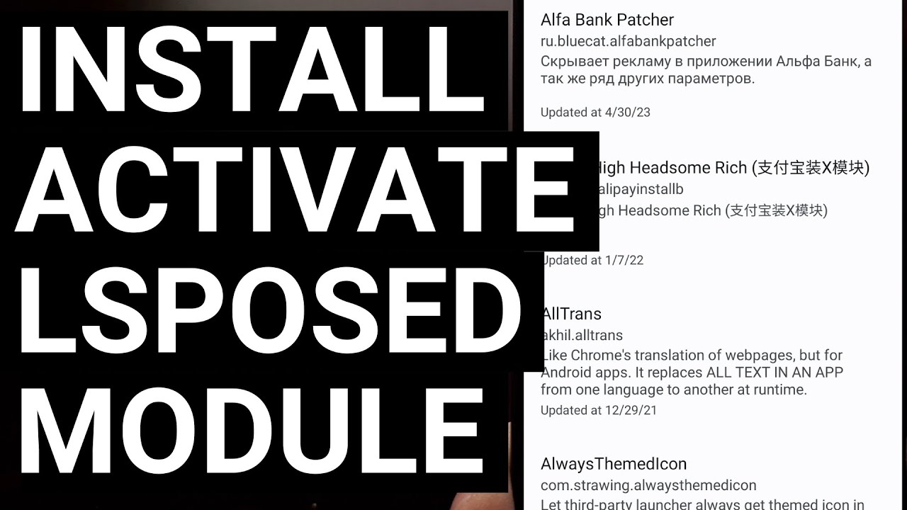 How to Install & Activate an LSPosed Module on Android