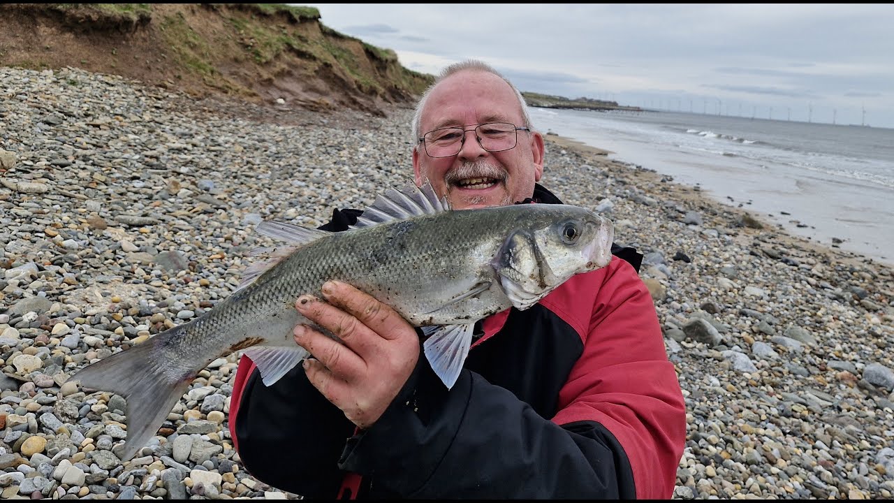 Bass Fishing At Redcar Stray Beach