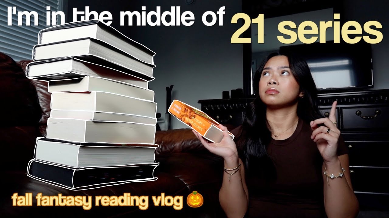 finishing series I'm in the middle of | fall fantasy reading vlog