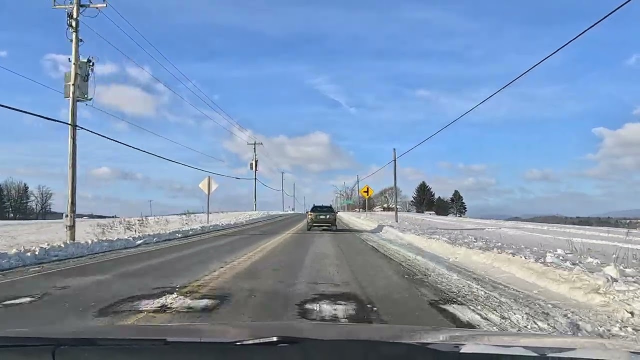 Driving from Lewisburg to Mifflinburg, PA (02/01/2026)