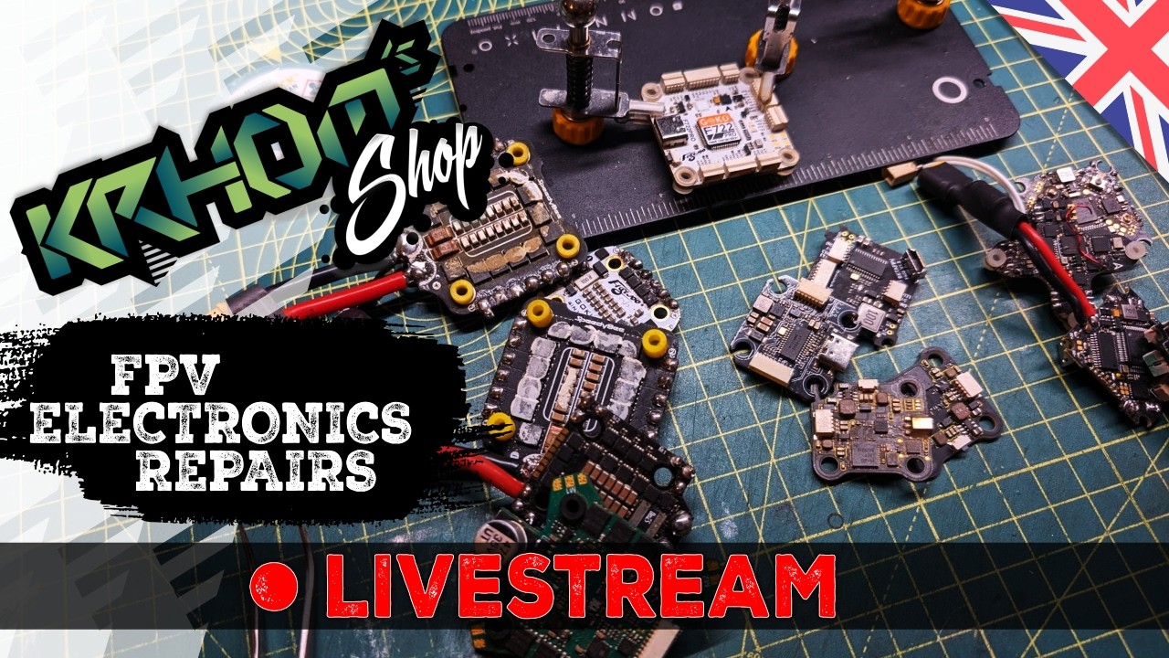 [EN] FPV Electronics Repairs | English Livestream (Sorry FR friends, come practice your english!)