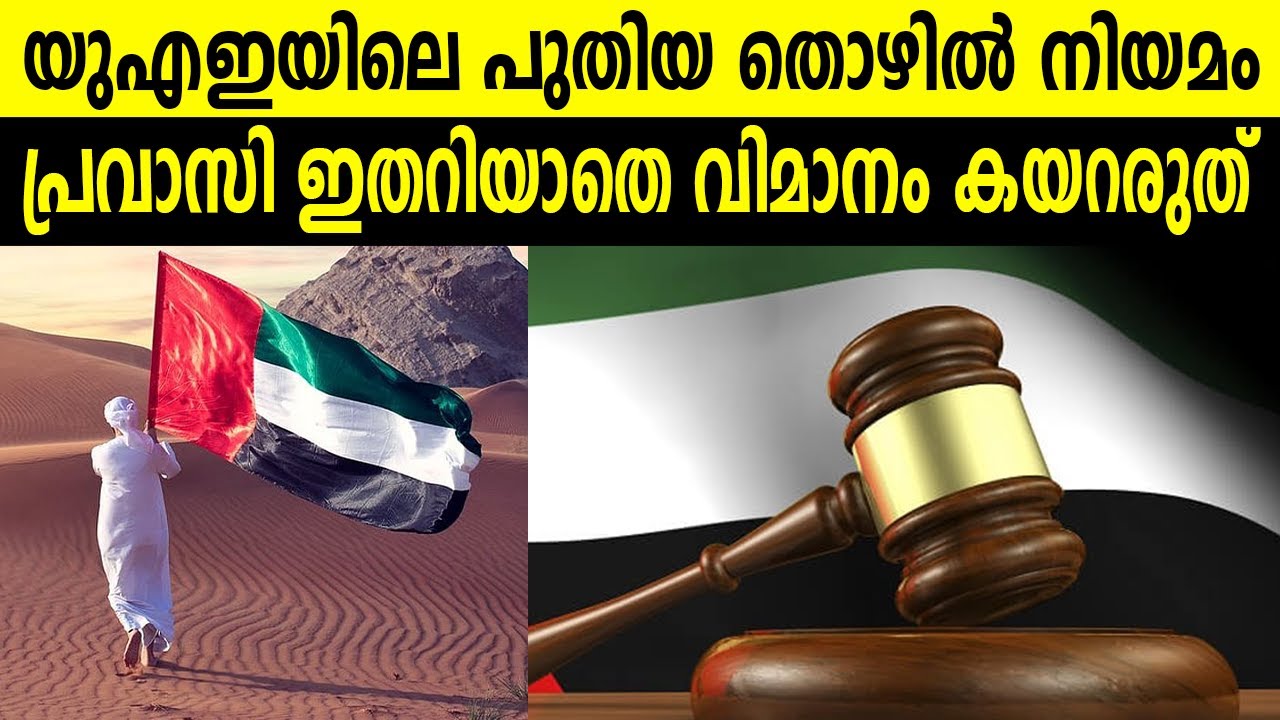 യുഎഇയിലെ പുതിയ തൊഴിൽ നിയമംപ്രവാസി ഇതറിയാതെ വിമാനം കയറരുത്