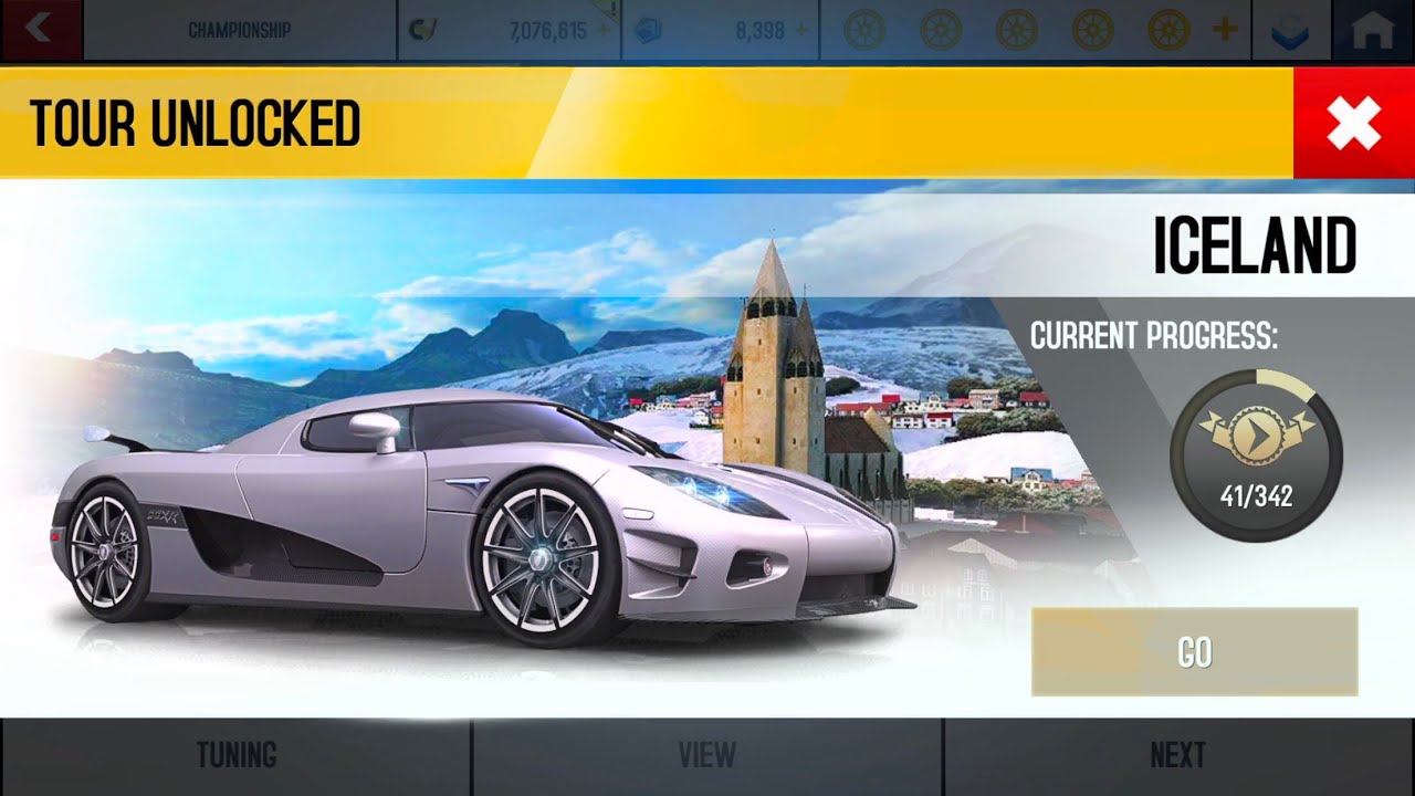 Asphalt 8, KOENIGSEGG CCXR Trevita, Destroying ICELAND