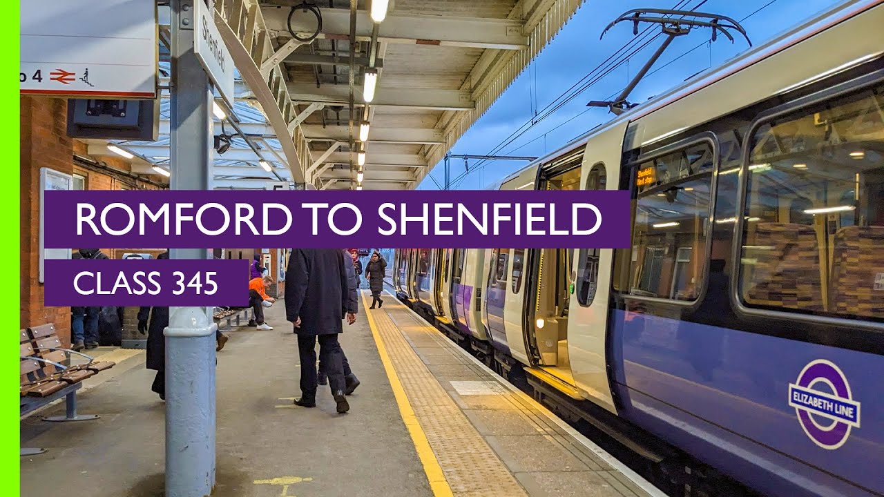 TfL Elizabeth Line Class 345 | Romford to Shenfield